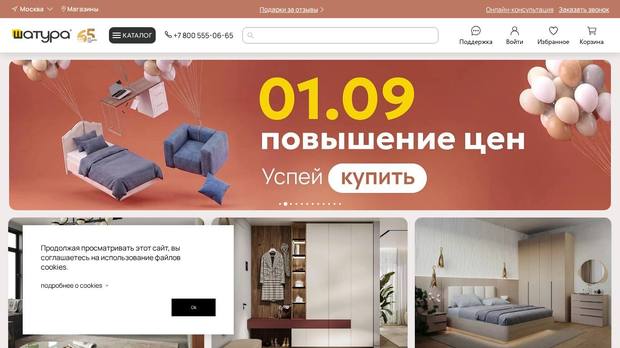 Сайт из ниши «Интернет-магазины», который разобрала платформа