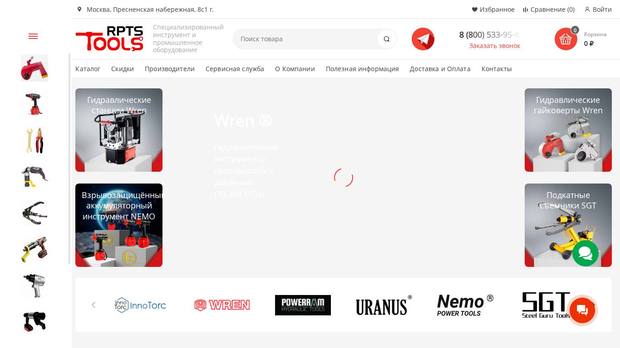 Сайт из ниши «Спецтехника», который разобрала платформа